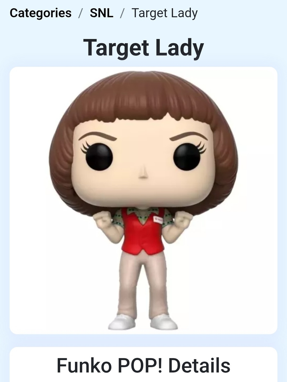 Target Lady Funko Pop! Vinyl Figure - Red Vest
